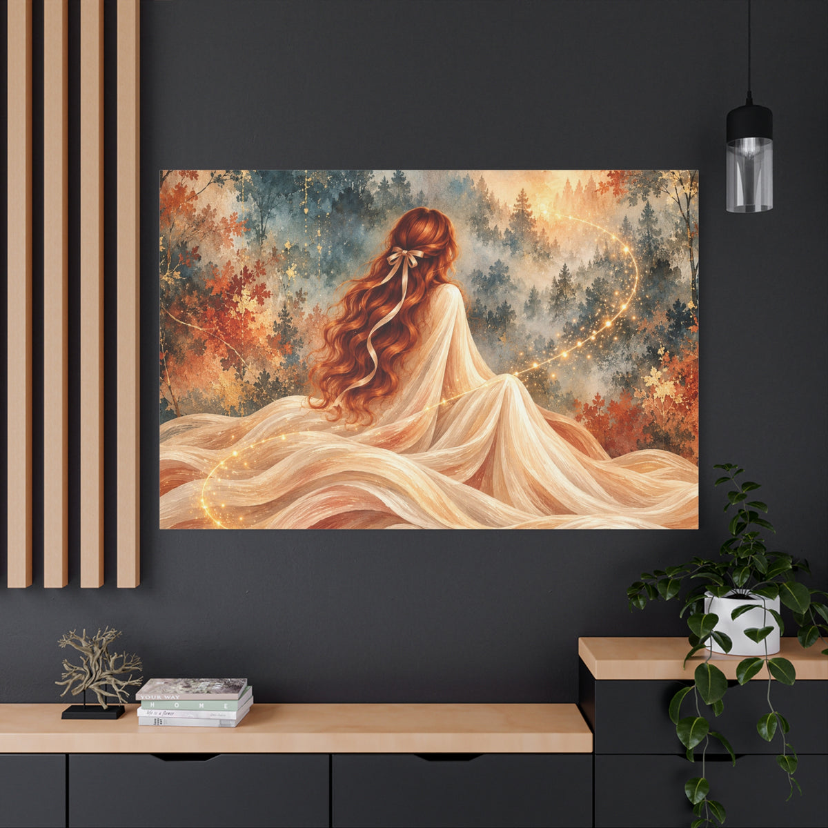 Enchanted Forest Woman Canvas Wall Art