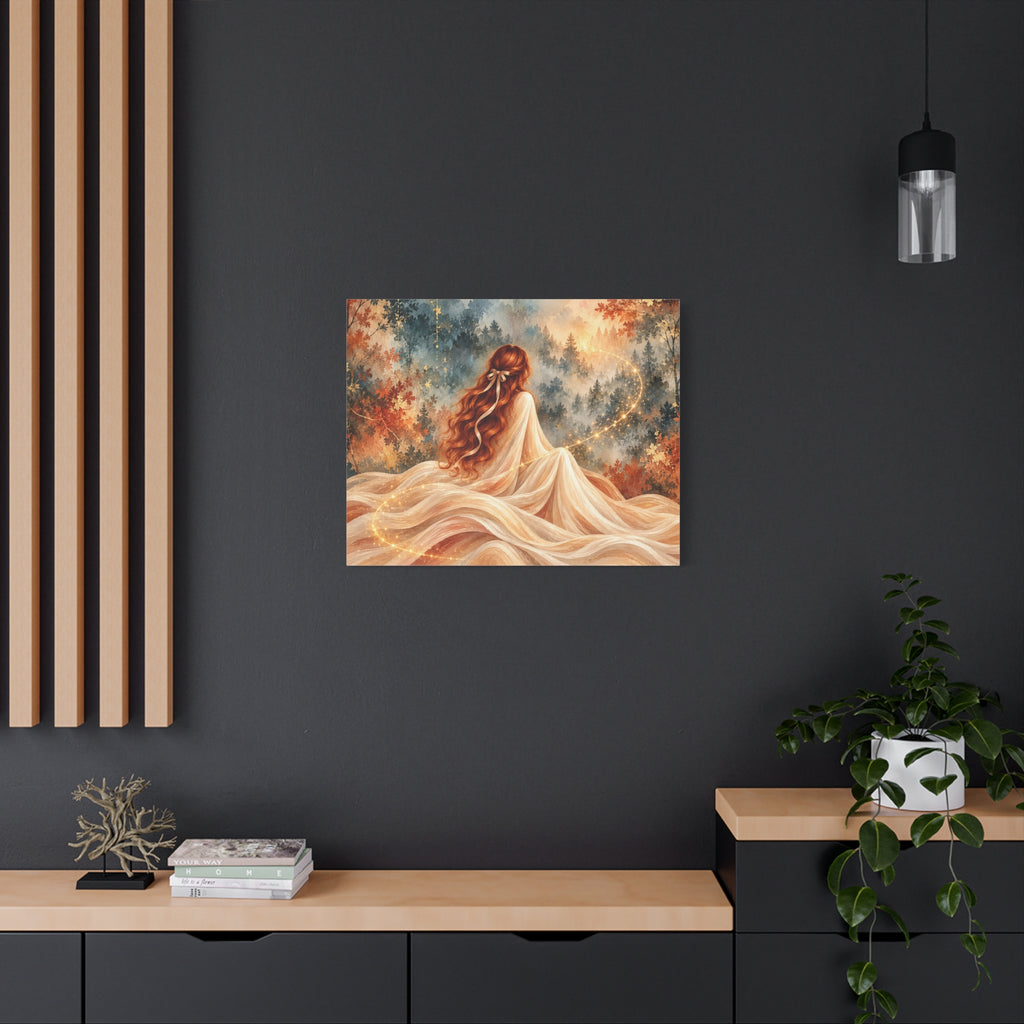 Enchanted Forest Woman Canvas Wall Art
