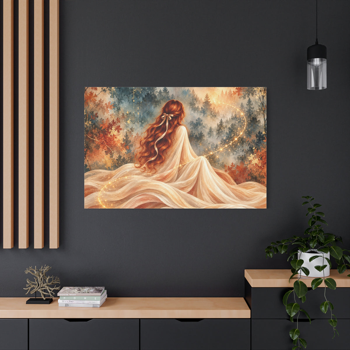 Enchanted Forest Woman Canvas Wall Art