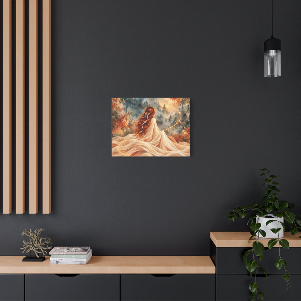 Enchanted Forest Woman Canvas Wall Art