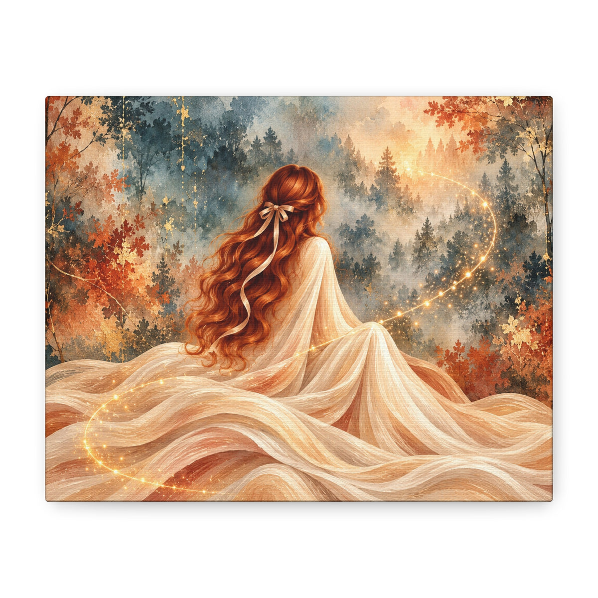 Enchanted Forest Woman Canvas Wall Art