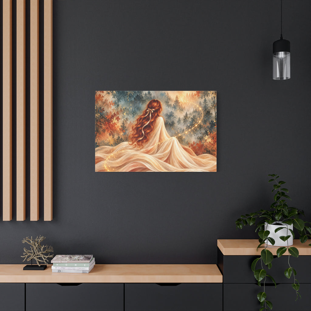 Enchanted Forest Woman Canvas Wall Art