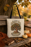 Every Mighty Oak Was Once an Acorn Large Woven Tote Bag