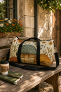 Mushroom Garden Duffel Bag — Whimsical Forest Travel Bag
