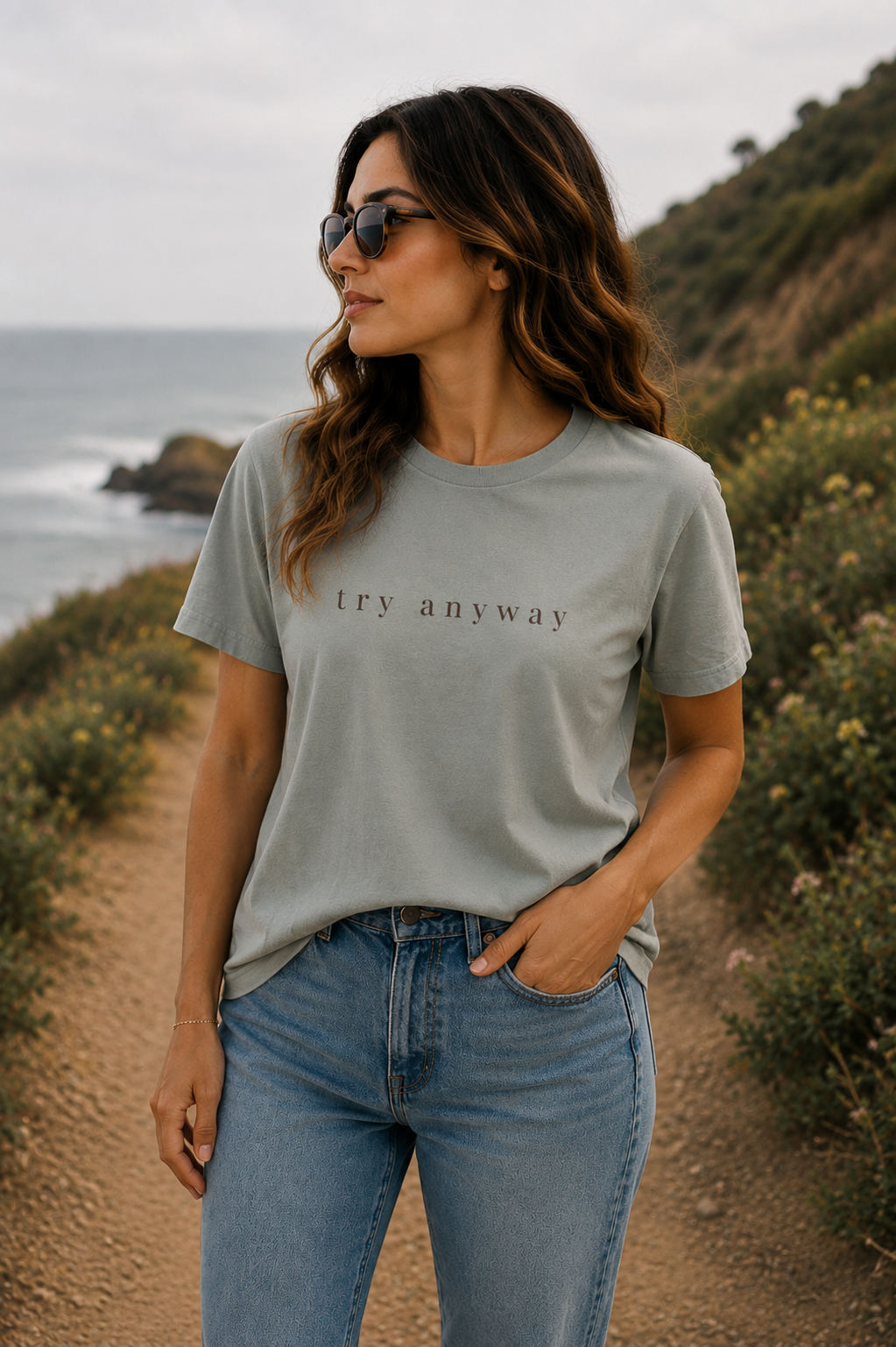 Try Anyway Tee – A Reminder to Begin Without Certainty
