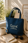 Good Memories Organic Denim Tote | Shopping, Travel & Everyday Use