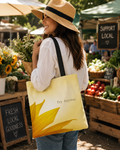 Try Anyway Sunflower Tote Bag | Inspirational Floral Tote