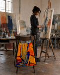 Abstract Drawstring Bag | Vibrant Inspirational Backpack