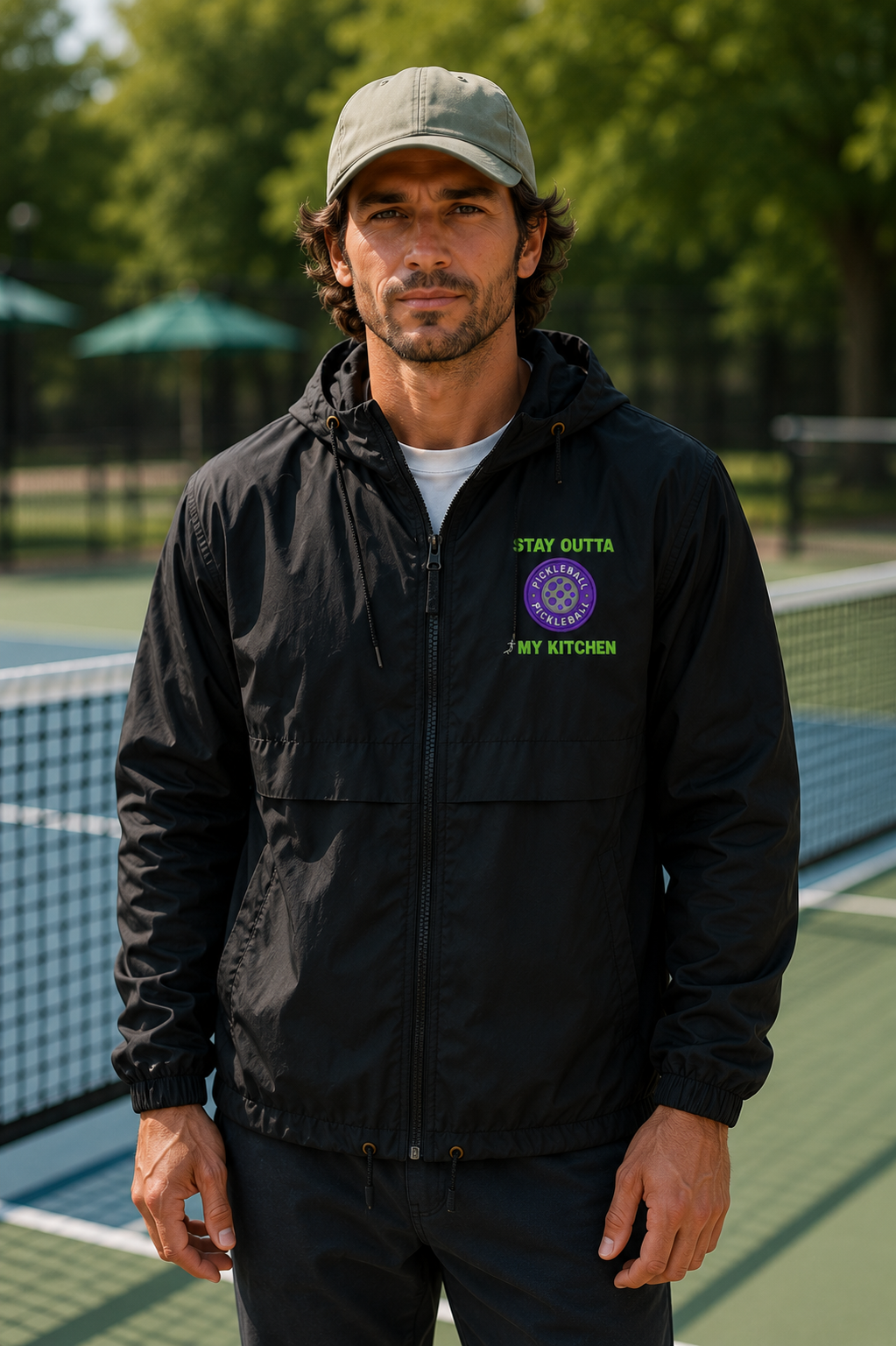 Stay Outta My Kitchen Pickleball Windbreaker