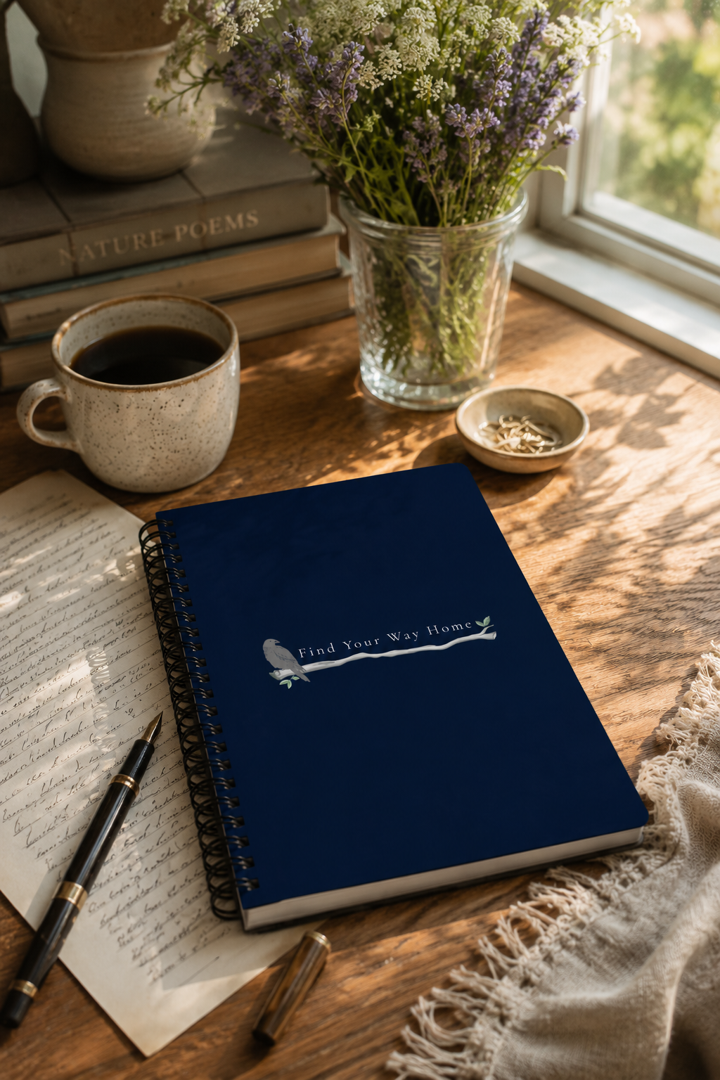 Find Your Way Home Wire-Bound Notebook