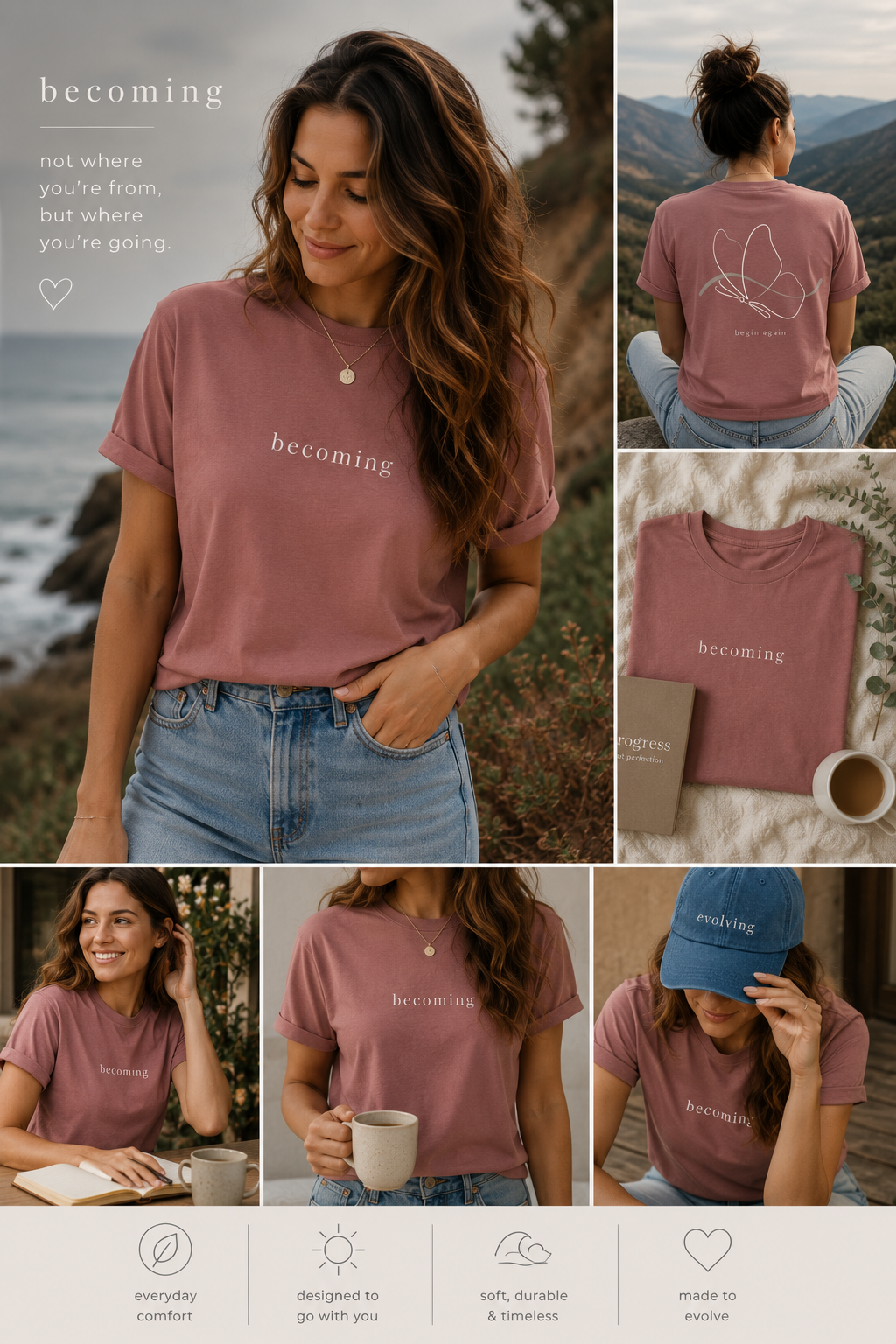Becoming - Fitted Tee