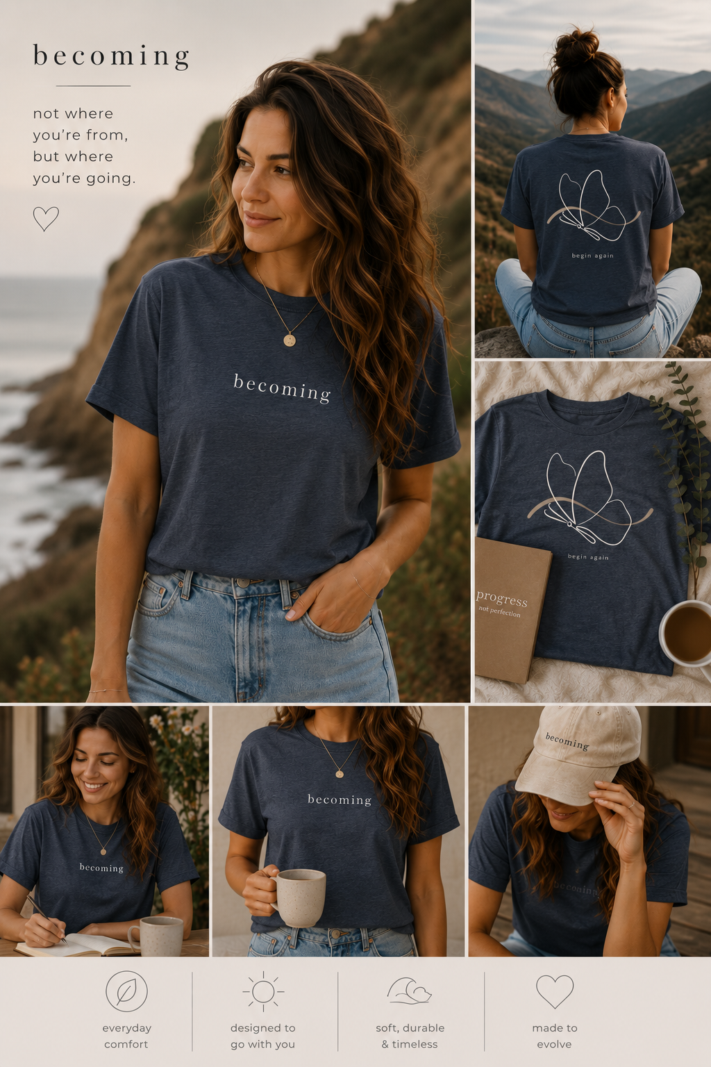 Becoming - Fitted Tee