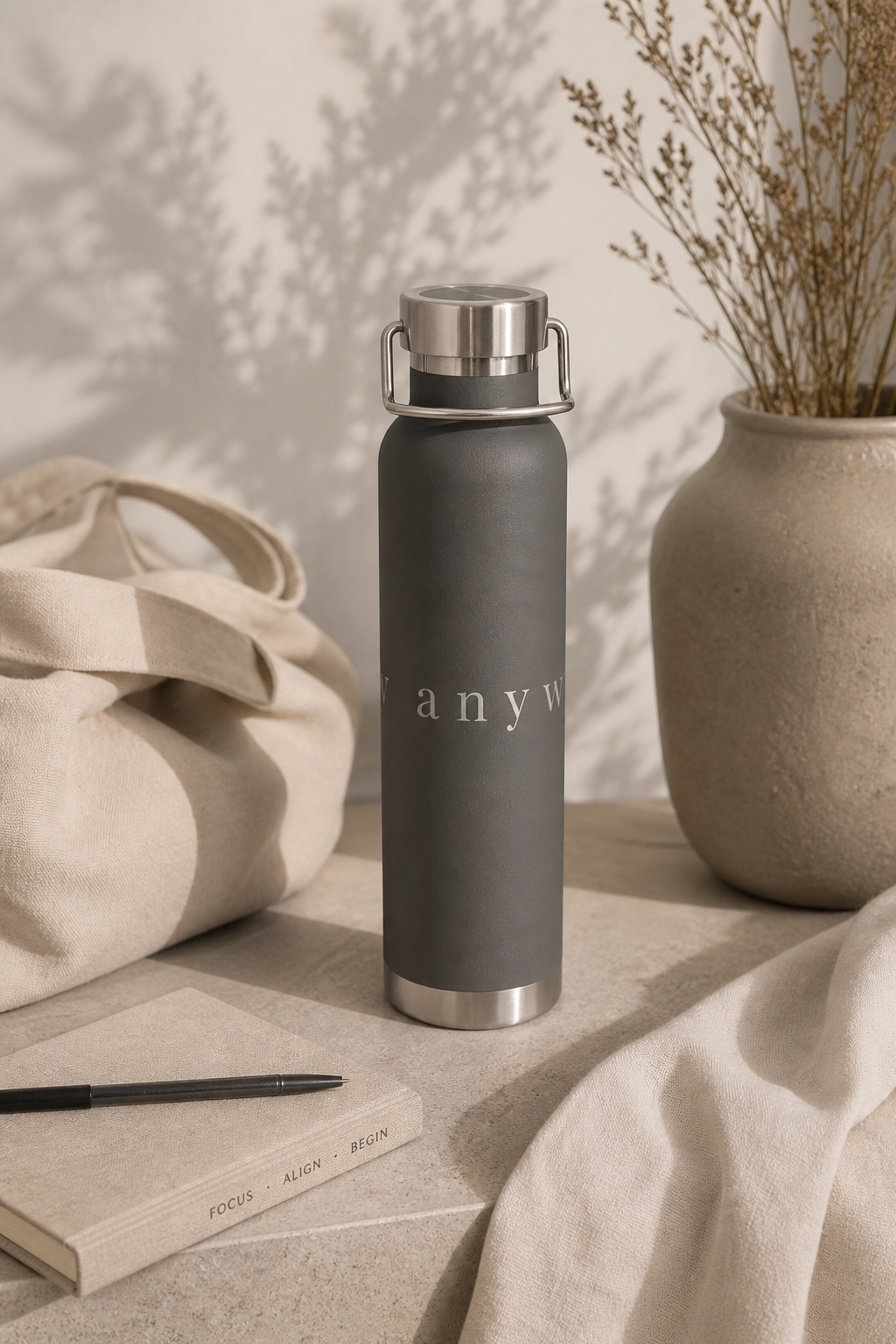 Try Anyway Insulated Bottle – Minimalist Stainless Steel Water Bottle