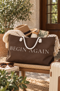 BEGIN AGAIN Weekender Bag | Chocolate Brown