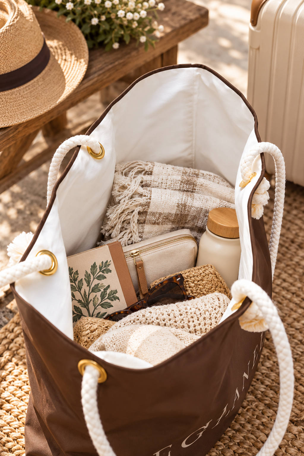 BEGIN AGAIN Weekender Bag | Chocolate Brown