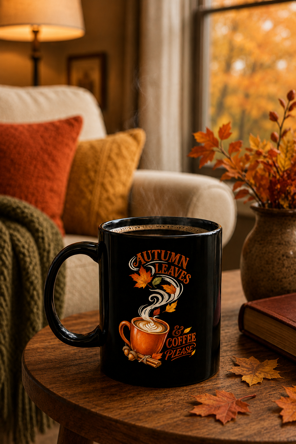 Black Coffee Mug – Classic 11oz/15oz Ceramic