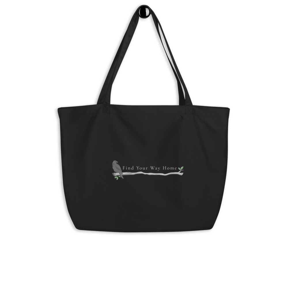 Organic Cotton Tote Bag | Find Your Way Home Literary Gift for Book Lovers