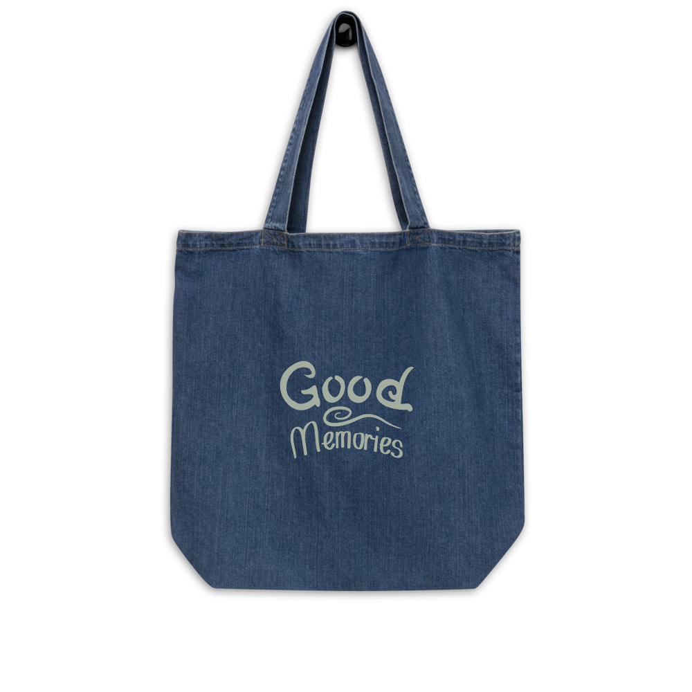Good Memories Organic Denim Tote | Shopping, Travel & Everyday Use