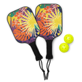 Wooden Pickleball Paddle Set with Carry Bag | 2 Paddles & 2 Balls