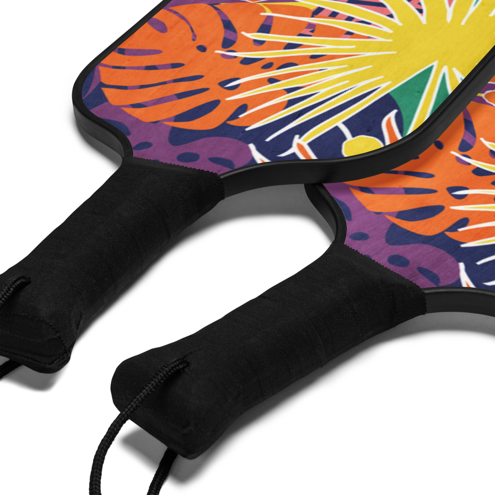 Wooden Pickleball Paddle Set with Carry Bag | 2 Paddles & 2 Balls