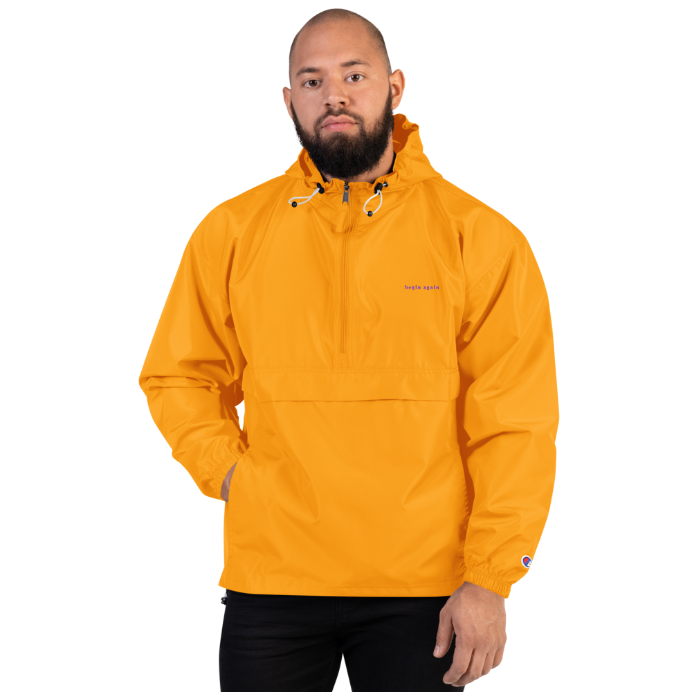 Begin Again - Embroidered Champion Jacket
