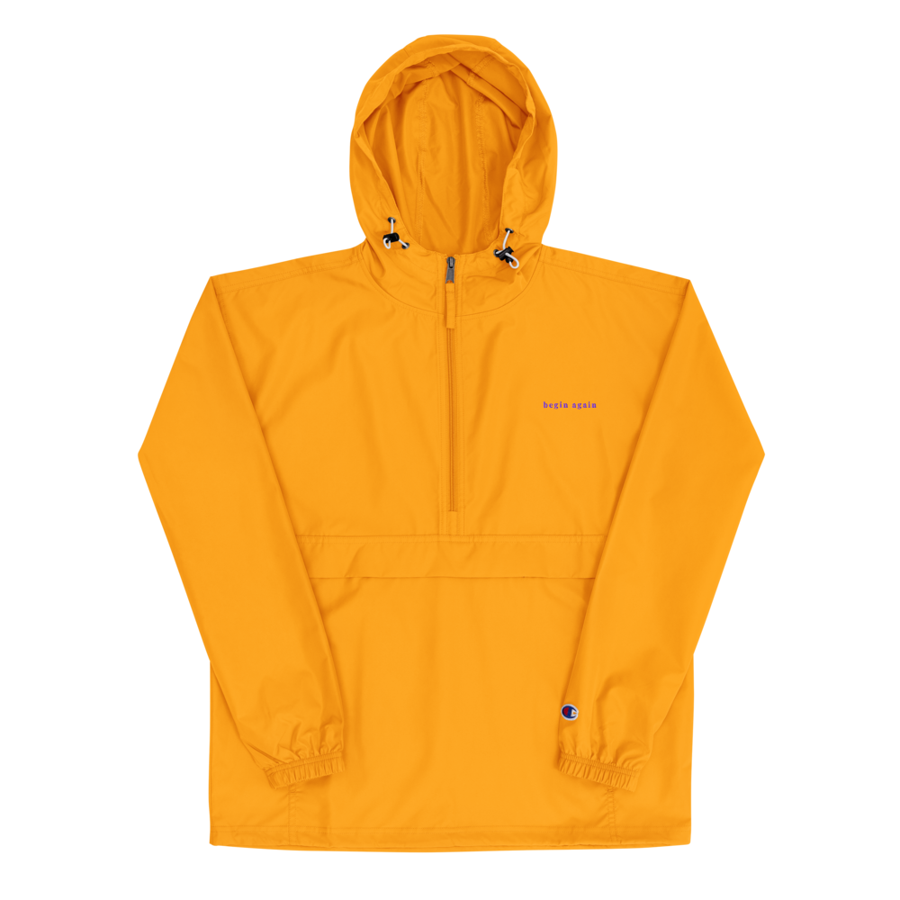 Begin Again - Embroidered Champion Jacket