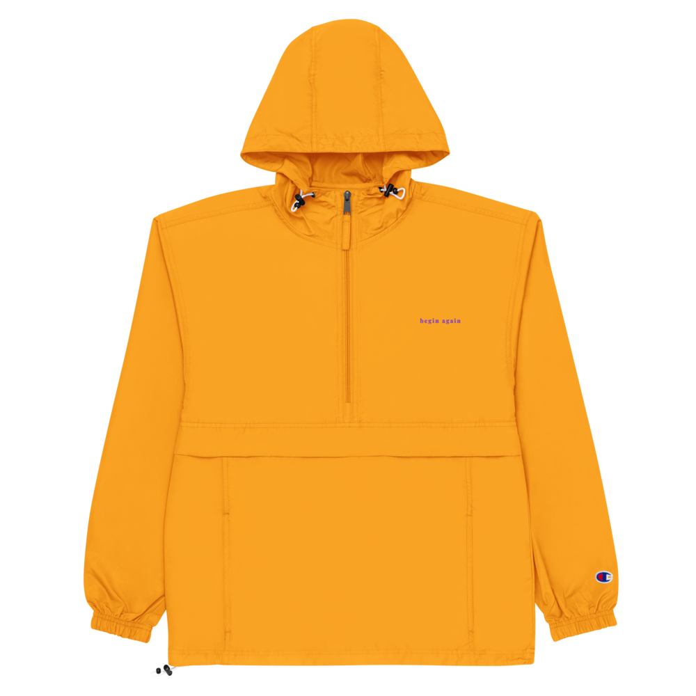 Begin Again - Embroidered Champion Jacket