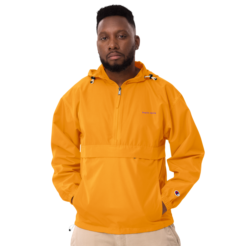 Begin Again - Embroidered Champion Jacket