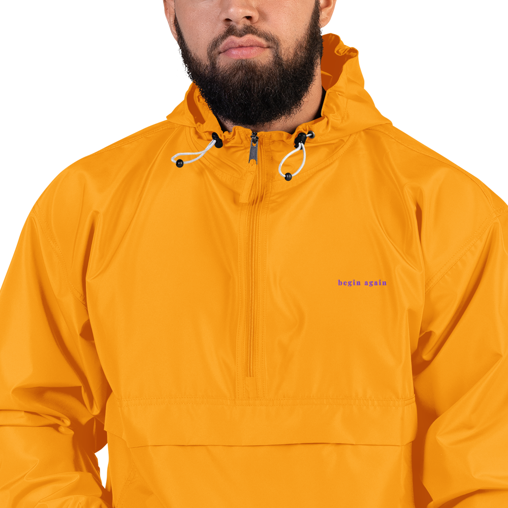 Begin Again - Embroidered Champion Jacket