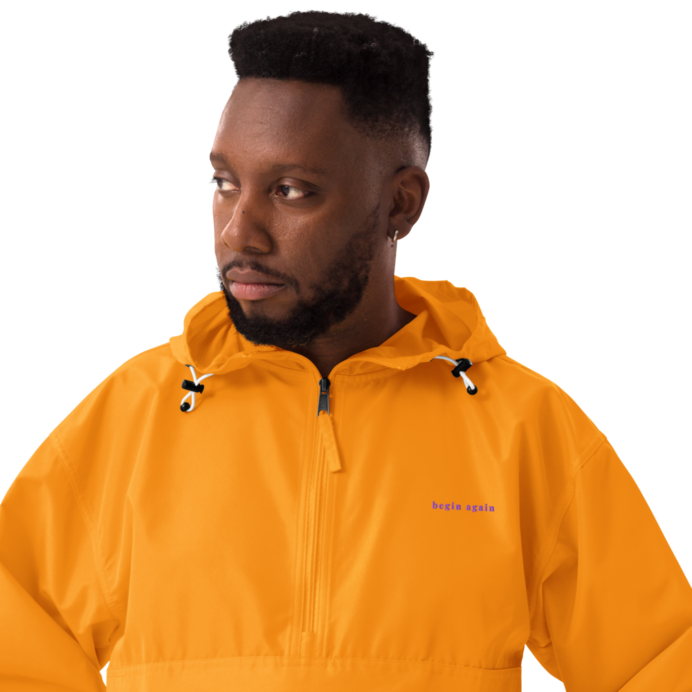 Begin Again - Embroidered Champion Jacket