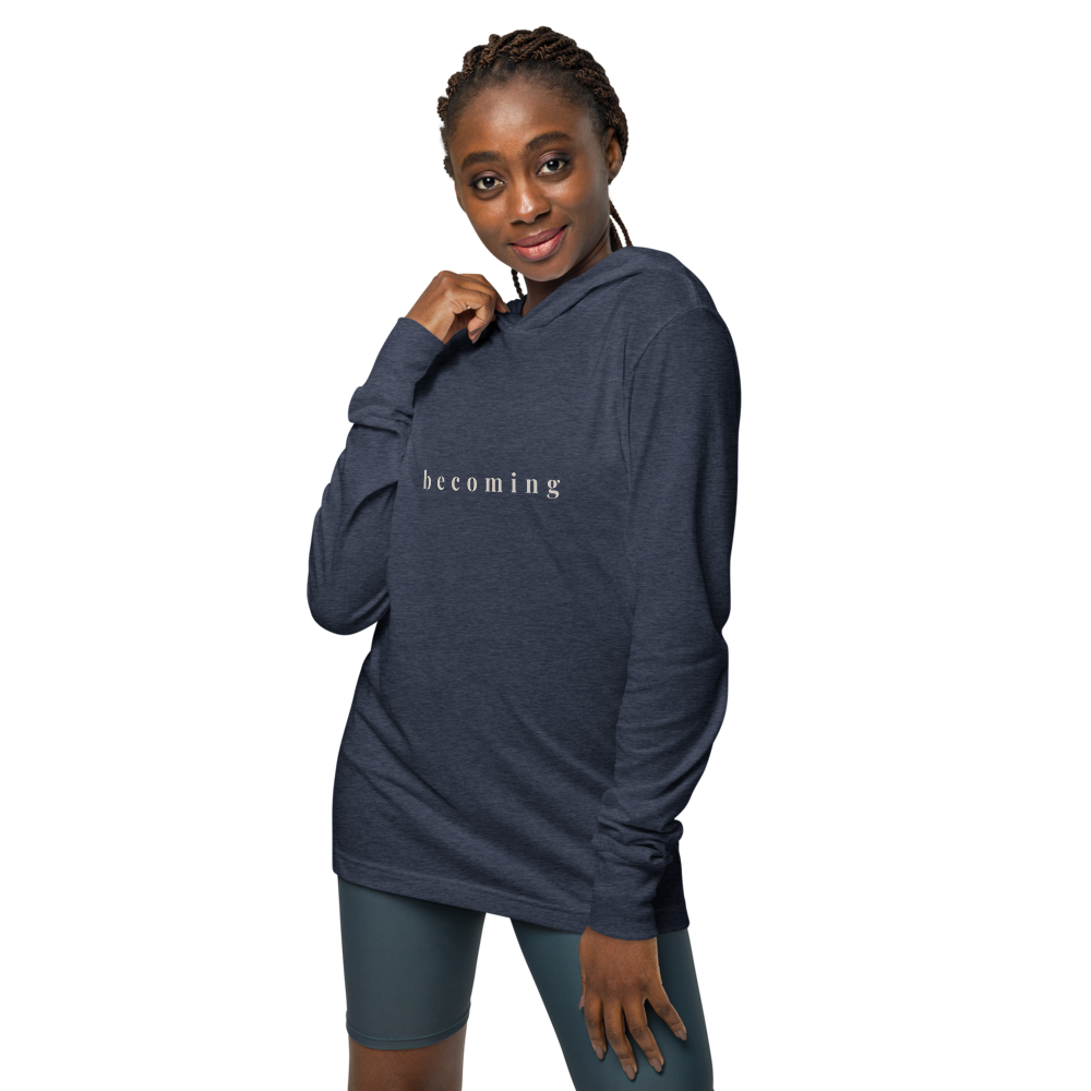 Becoming Long Sleeve Hooded Tee | The Path Collection