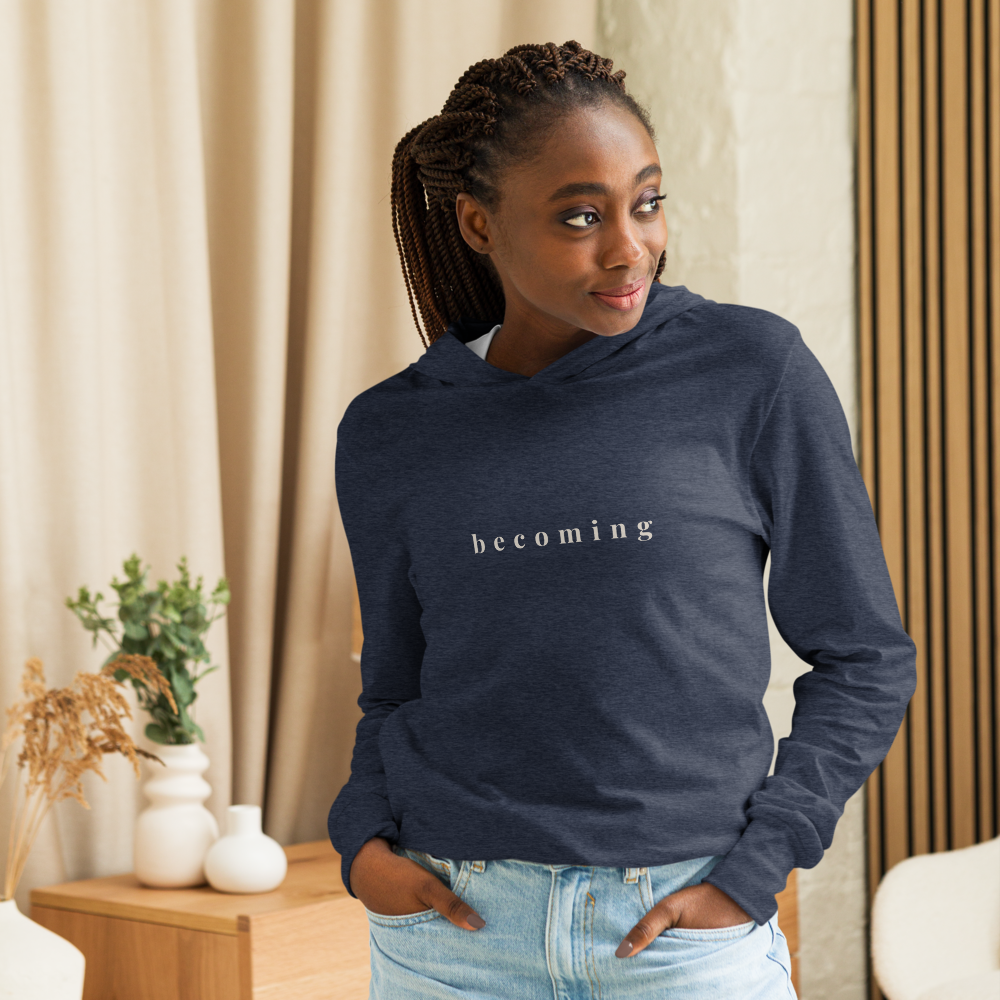 Becoming Long Sleeve Hooded Tee | The Path Collection