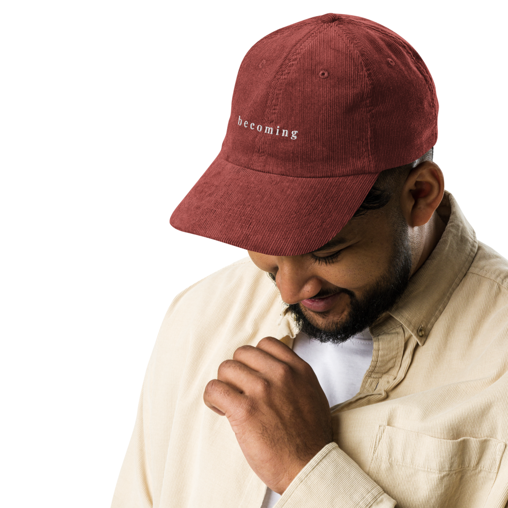 Becoming Corduroy Hat | Embroidered Cotton Cap
