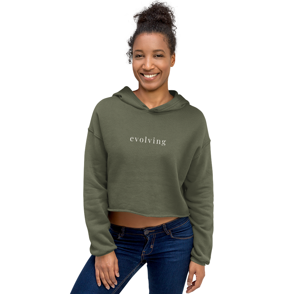 Evolving Crop Hoodie | Begin Again Collection